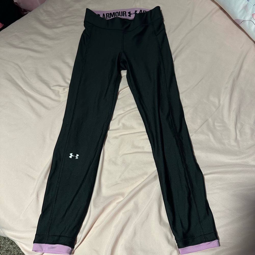 Under Armour Black and Pink Leggings